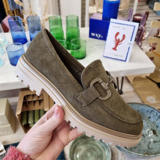 Karou Khaki Loafers