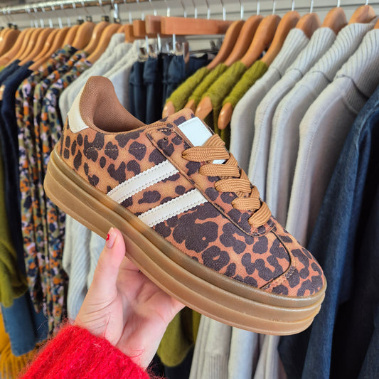 Ellis Trainers in Animal Print