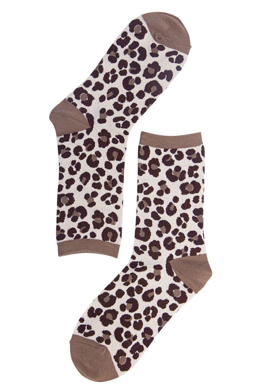 Leopard Print Bamboo Socks