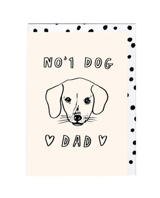 Dog Dad Sausage Card