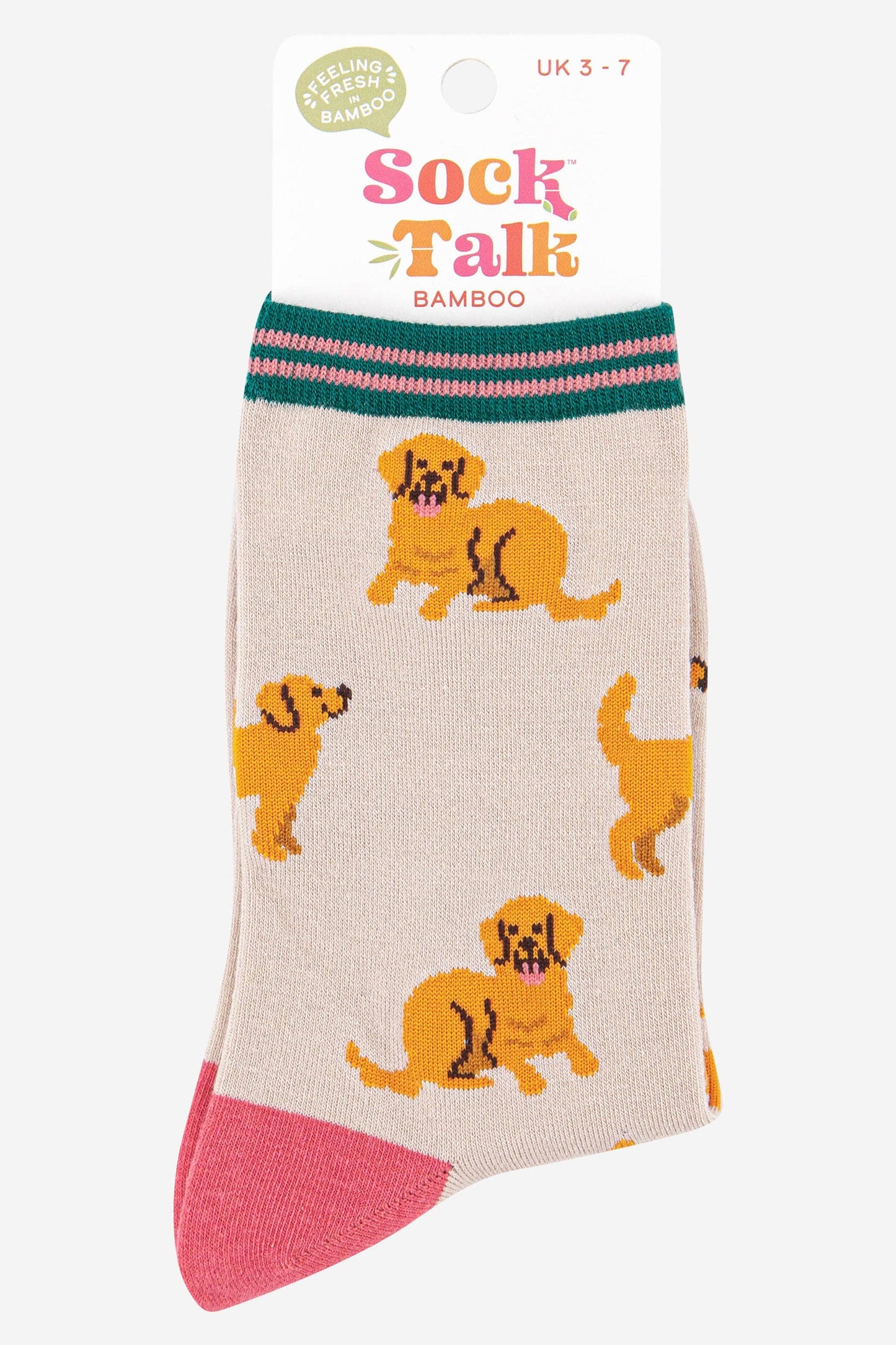 Golden Retriever Dog Bamboo Socks