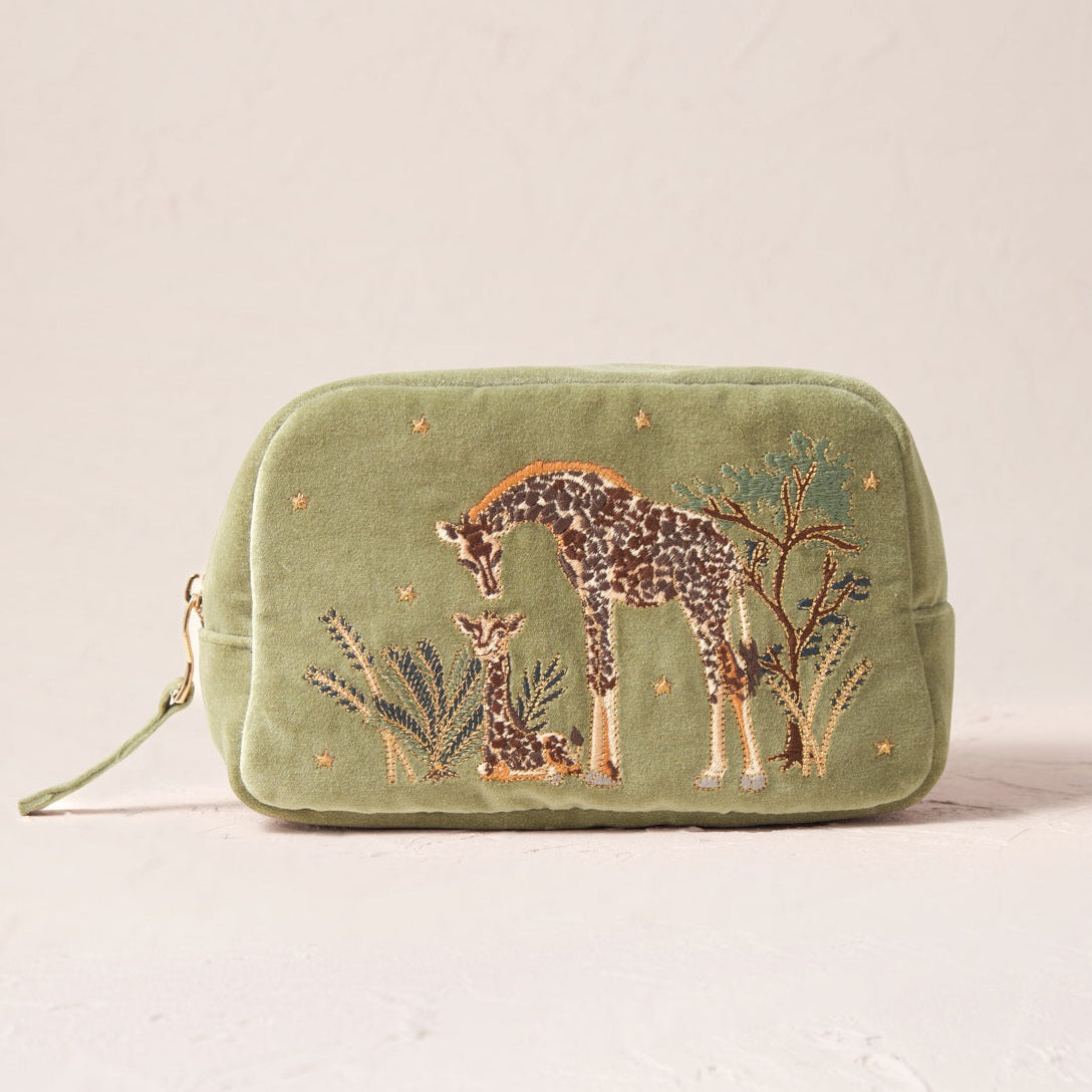 Giraffe Mother & Baby Makeup Bag