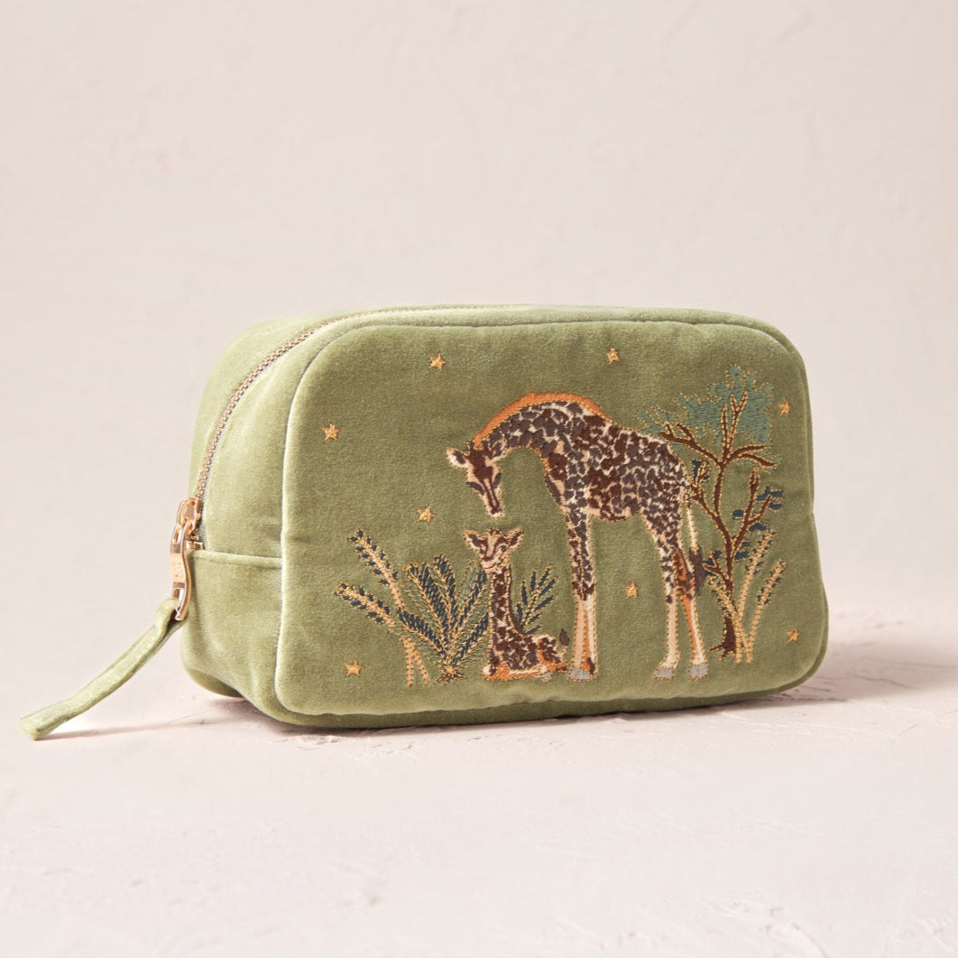 Giraffe Mother & Baby Makeup Bag