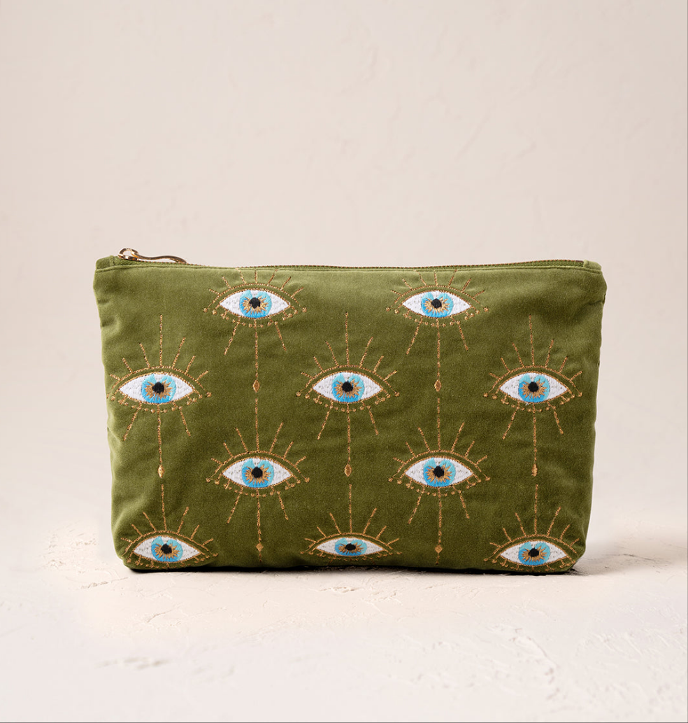 Mystical Eye Everyday Pouch in Garden Green