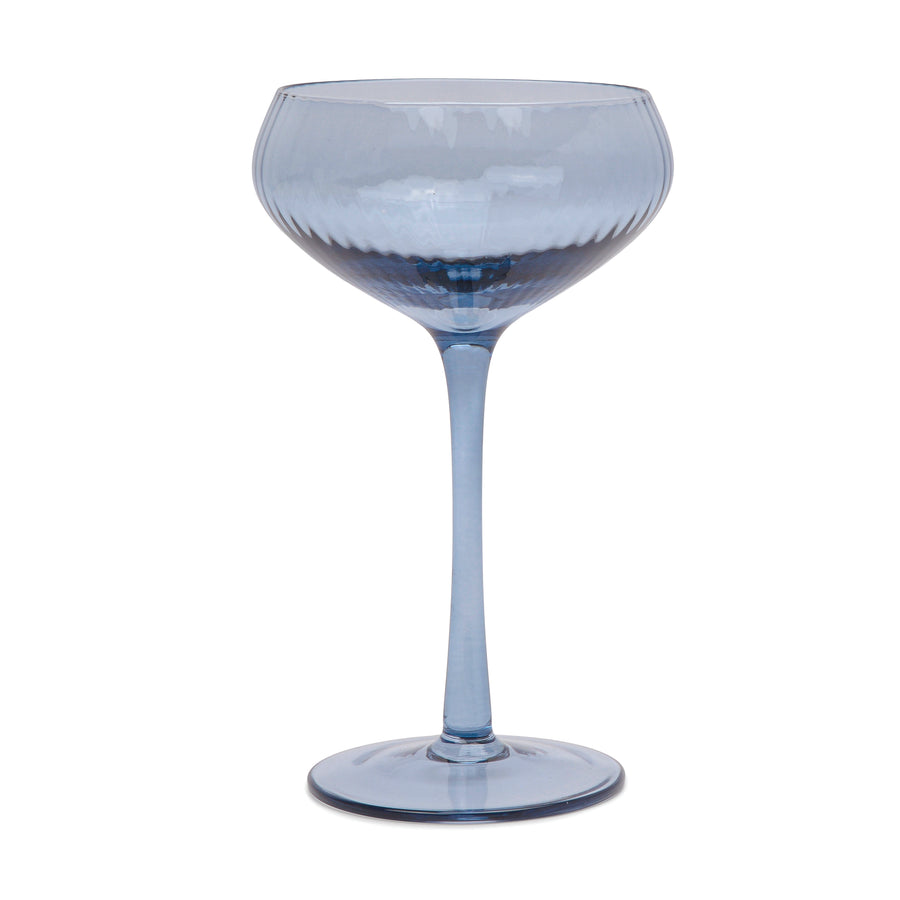 The Lou Coupe Glass - Set of 2 in Blue