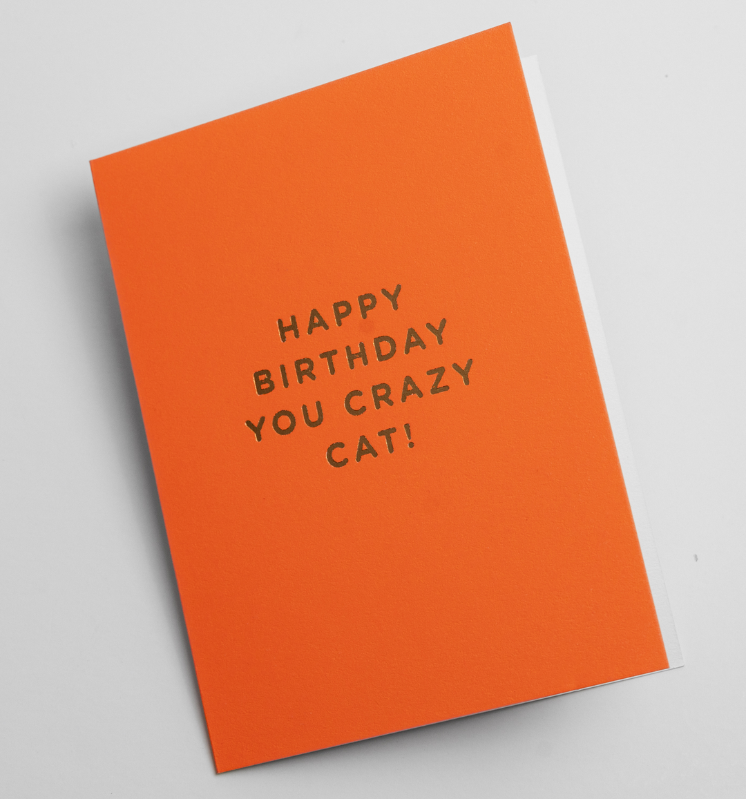 Happy Birthday You Crazy Cat Mini Card