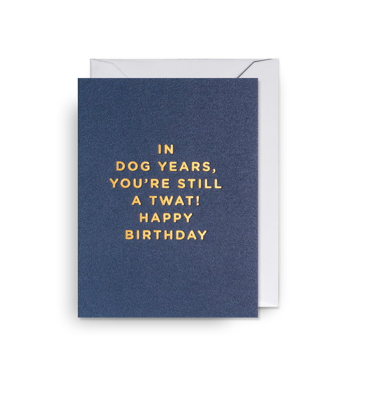 In Dog Years, You're Still A Twat Mini Card