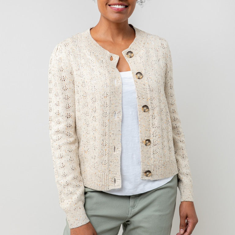 Lily & Me Lucille Pointelle Cardigan