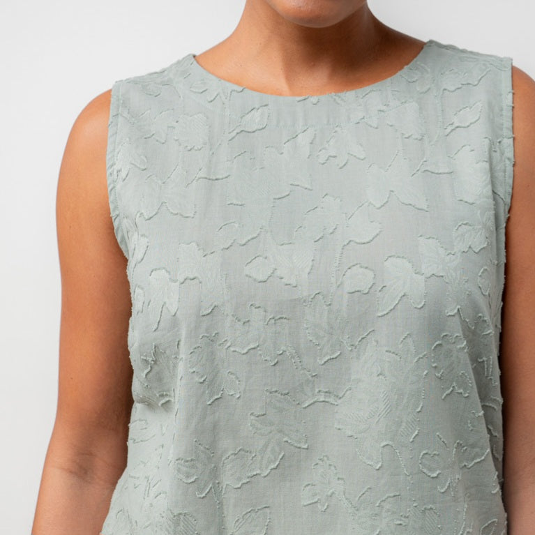 Lily & Me Cora Jacquard Vest in Sage