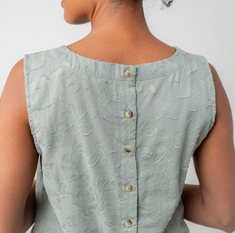 Lily & Me Cora Jacquard Vest in Sage