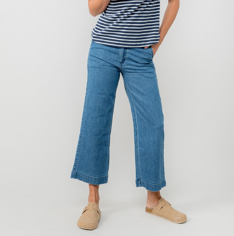 Lily & Me Ruby Crop Denim Trousers