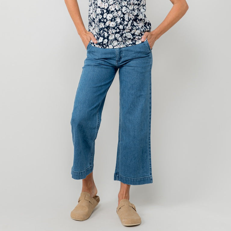 Lily & Me Ruby Crop Denim Trousers