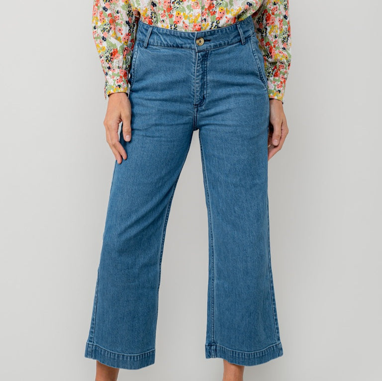 Lily & Me Ruby Crop Denim Trousers