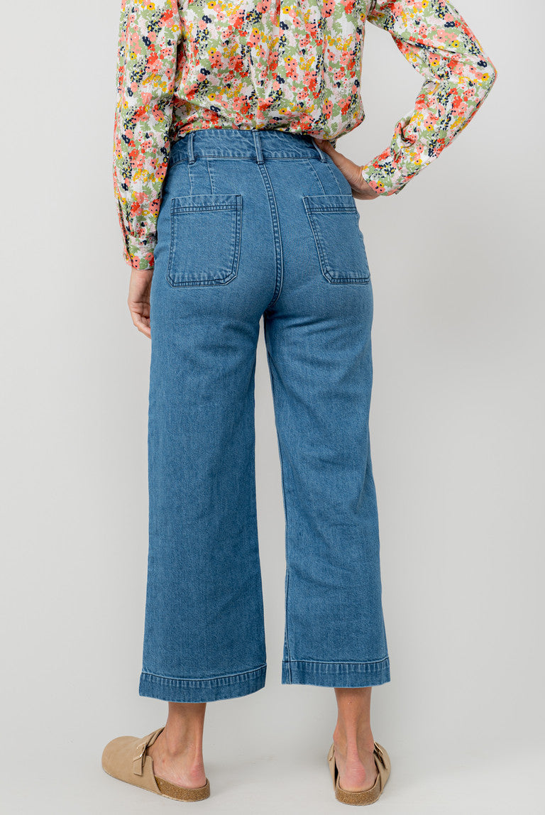 Lily & Me Ruby Crop Denim Trousers