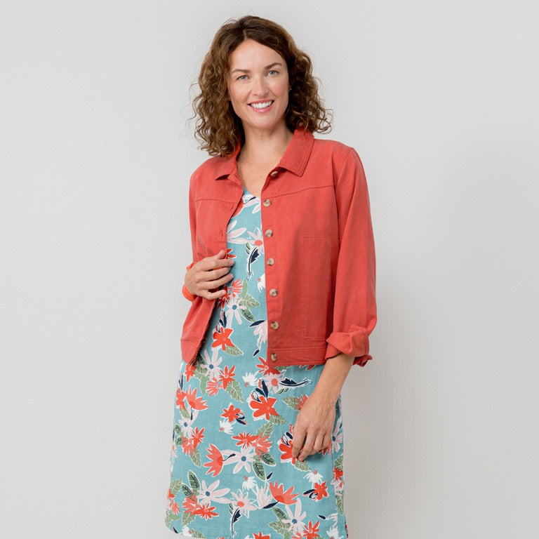 Lily & Me Southwester Jacket in Earth Red