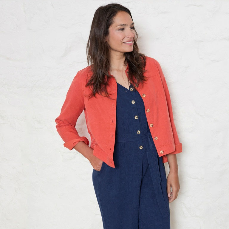 Lily & Me Southwester Jacket in Earth Red