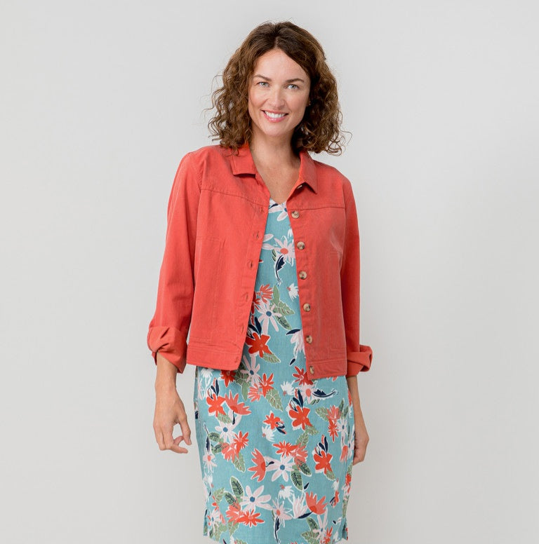 Lily & Me Southwester Jacket in Earth Red