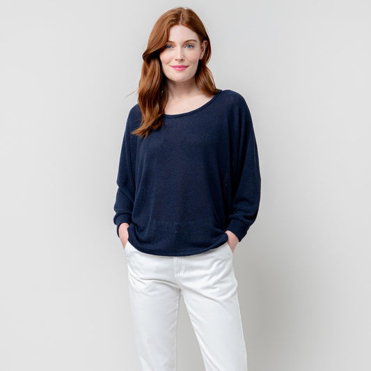 Lily & Me Laburnum Top in Navy