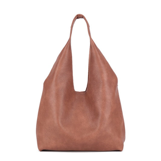 Slouch Shoulder Bag in Dusky Pink