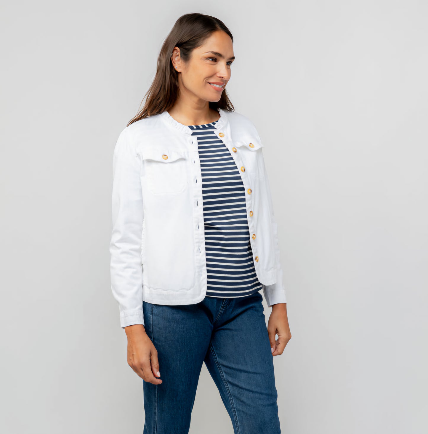 Lily & Me Seren Jacket in White