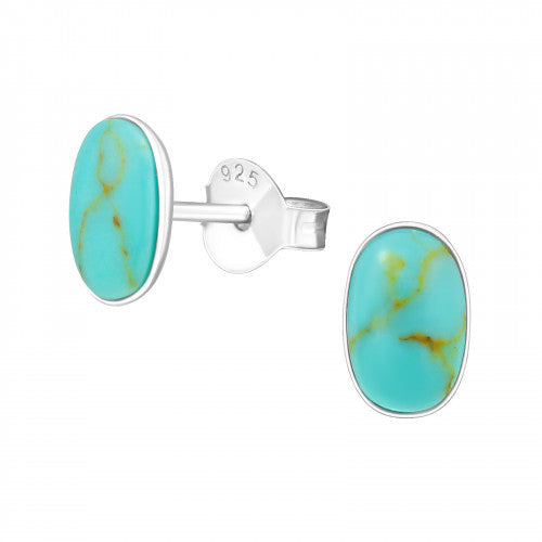Ophelia Silver Turquoise Studs
