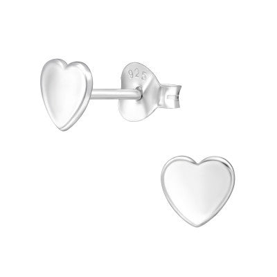 Ophelia Silver Mini Heart Studs