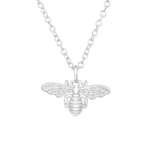 Ophelia Silver Queen Bee Necklace