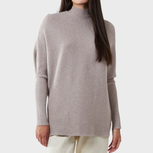 Funnel Neck Batwing Jumper