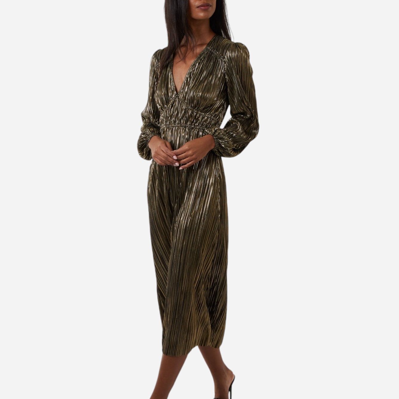 Melody Metallic Midi Dress