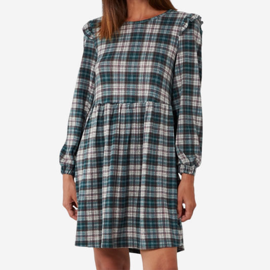 Aurora Frill Check Dress