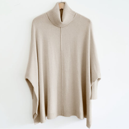 Rylie Roll Neck Jumper in Oatmeal