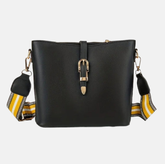 Contrast Stripe Strap Bag