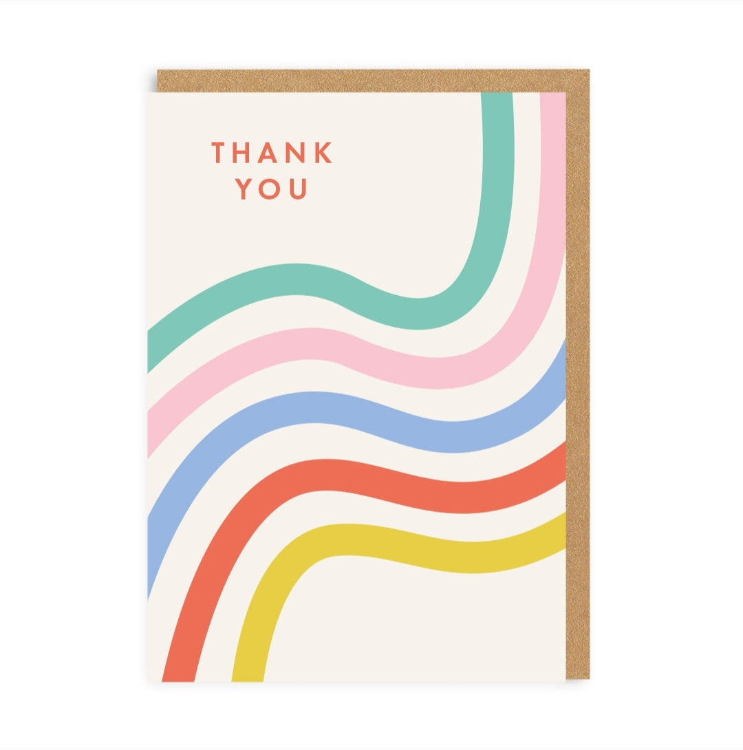 Thank You Stripes Greeting Card