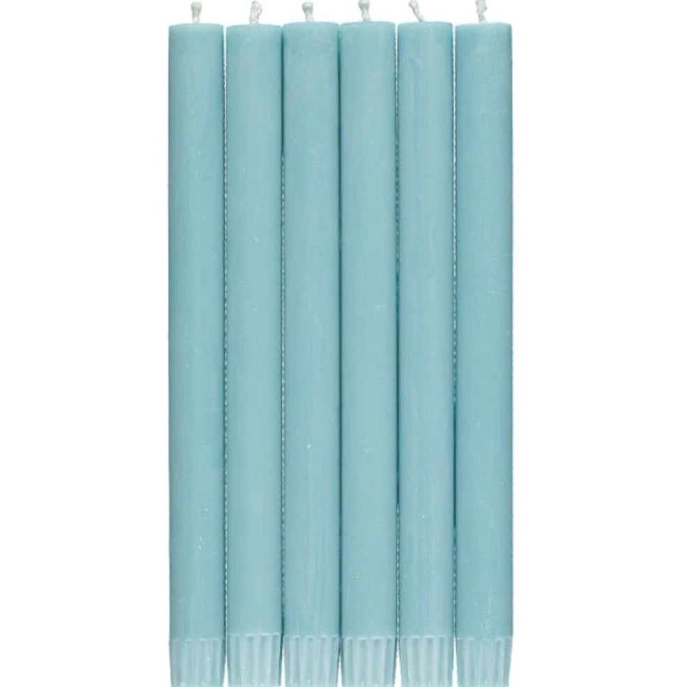 British Colour Standard Eco Dinner Candle in Powder Blue