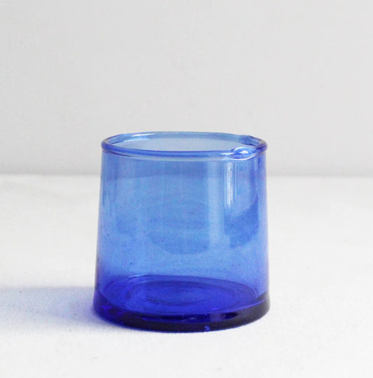 Hand-blown Moroccan Tumbler in Blue