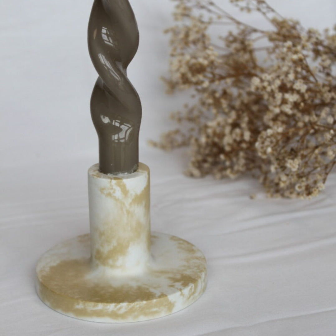 Wxy. Taper Candle Holder - Neutral