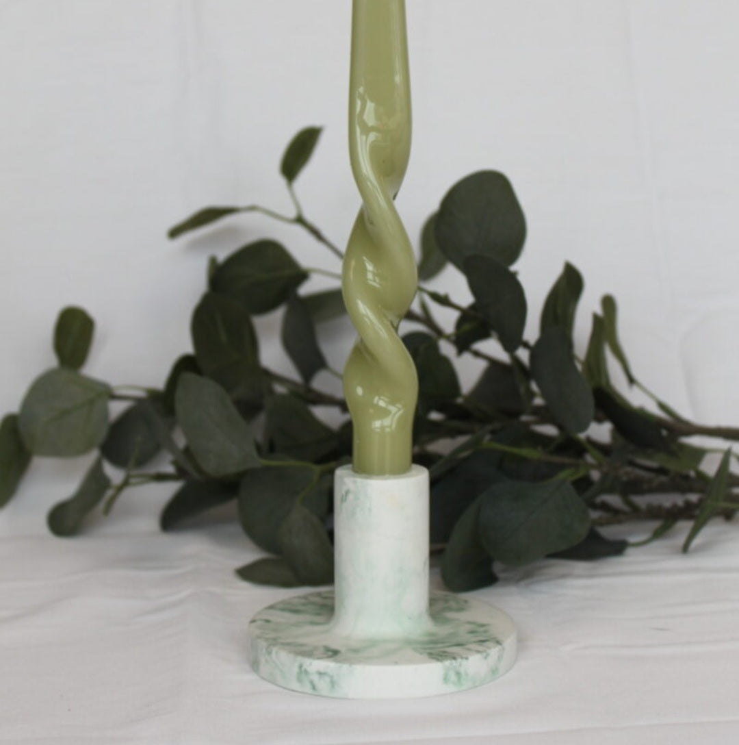 Wxy. Taper Candle Holder - Green