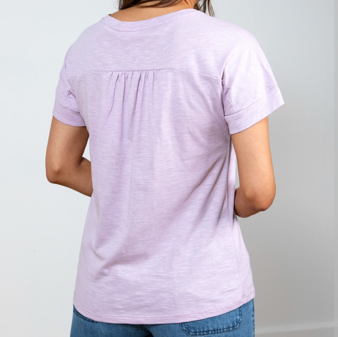 Lily & Me Vale Tee in Lavender