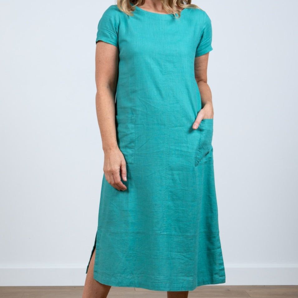 Lily & Me Summer Breeze Dress in Sea Green