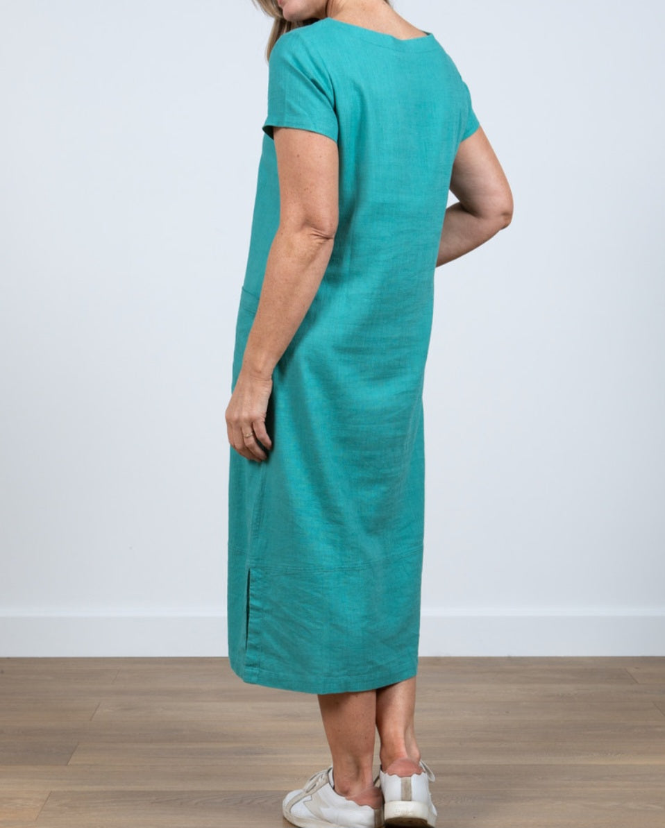 Lily & Me Summer Breeze Dress in Sea Green