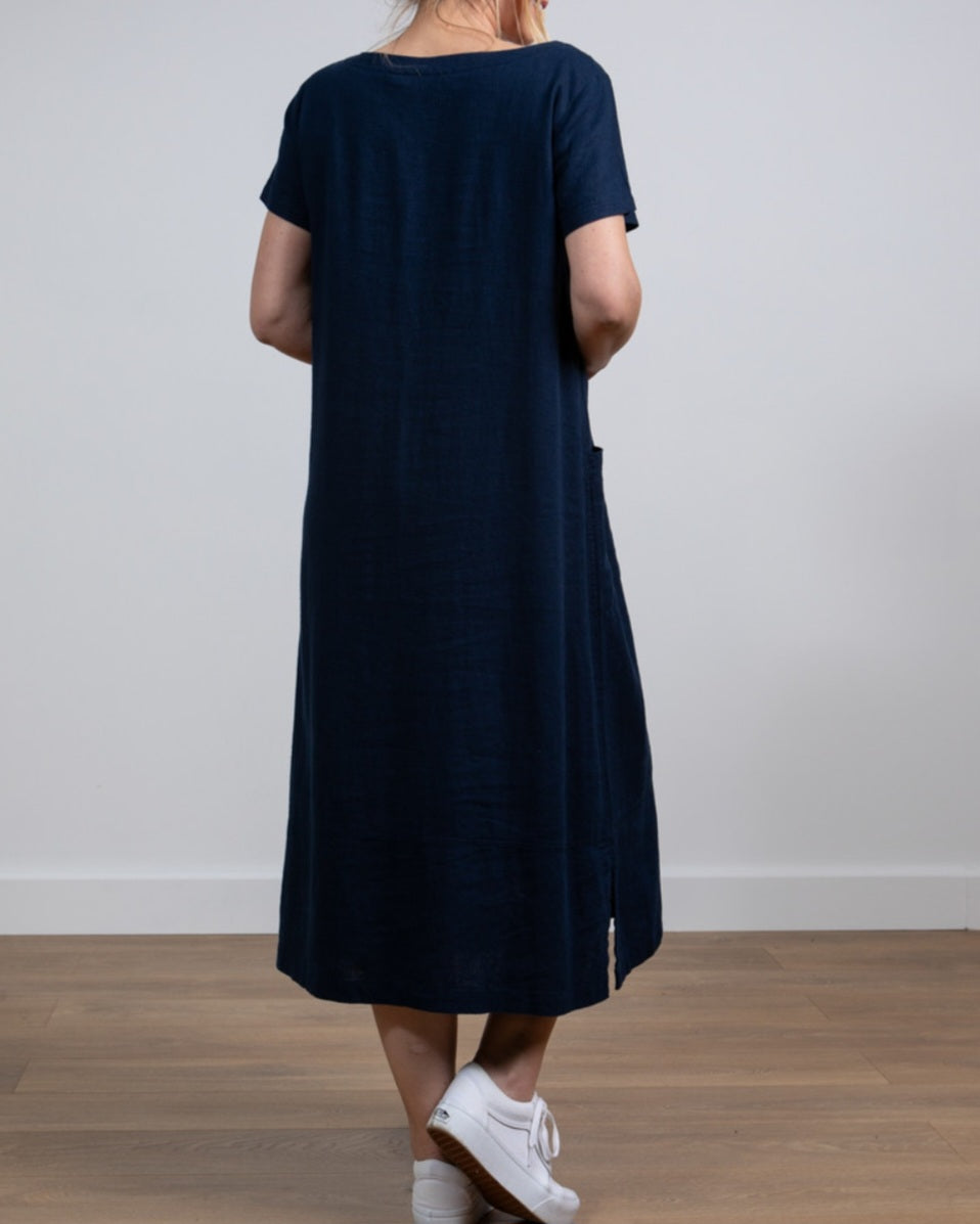 Lily & Me Summer Breeze Dress in Navy