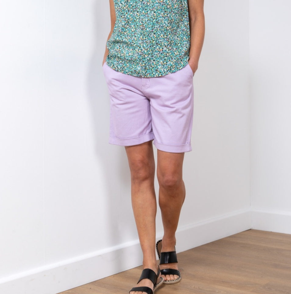Lily & Me Marine Twill Shorts in Lavender