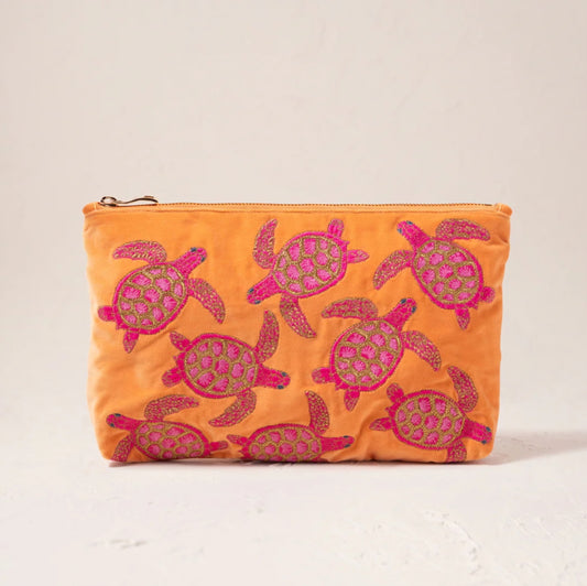 Turtle Conservation Everyday Pouch in Orange