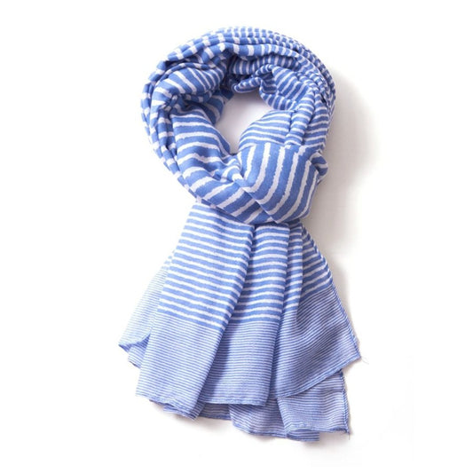 Stripe Scarf Blue