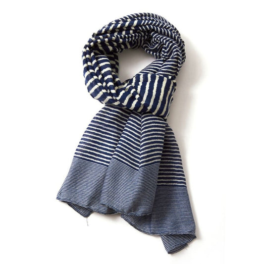 Stripe Scarf Navy