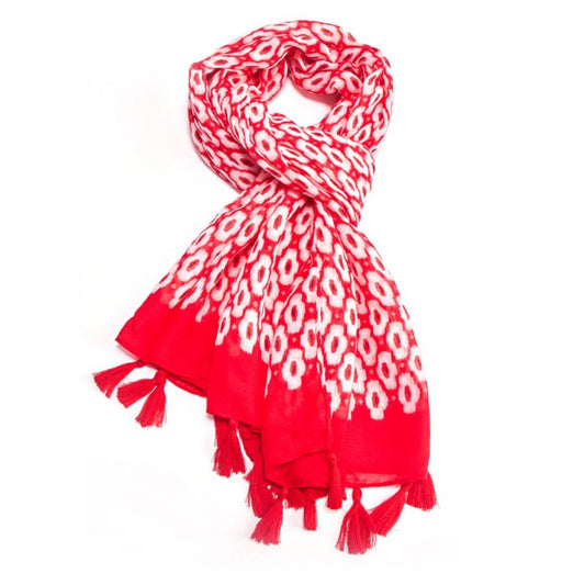 Mosaic Scarf Red