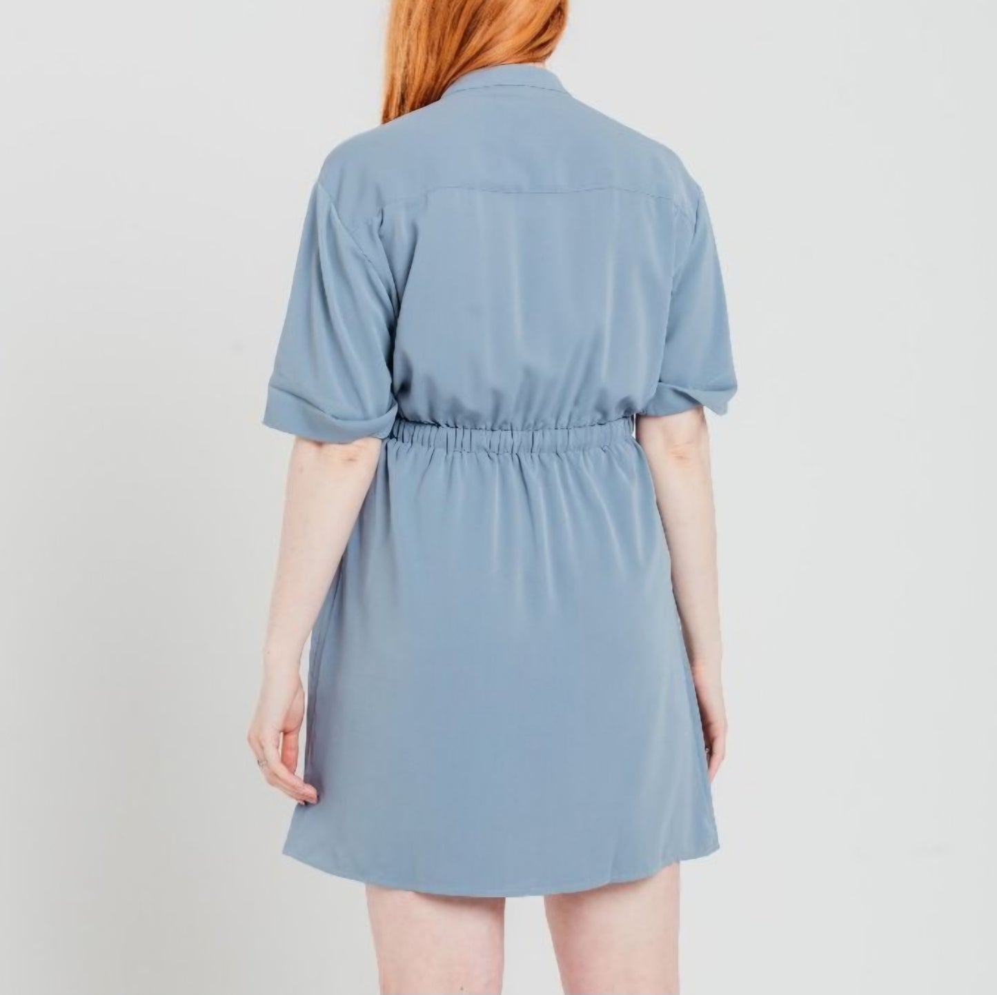 Drawstring Utility Dress