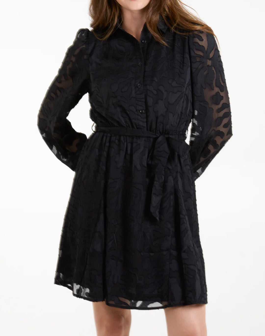 Olivia Jacquard Shirt Dress