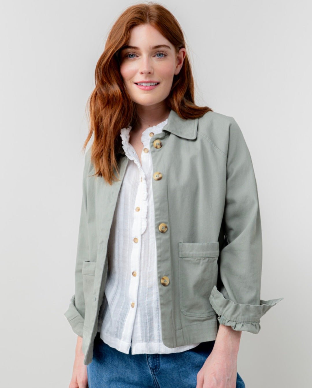 Lily & Me Kynance Jacket in Sage