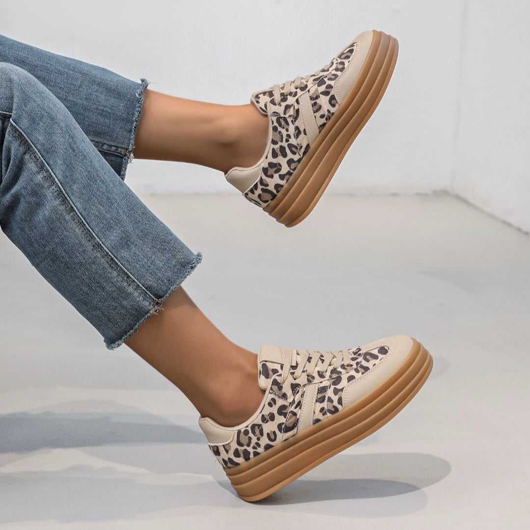 Daisy Trainers in Animal Print